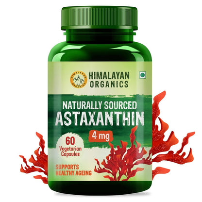 60 Veg Capsules Naturally Sourced Astaxanthin 4Mg Recovery, Builds Immunity