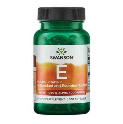 SWANSON Vitamin E 400IU (D-Alpha Tocopherol) 100 Softgels