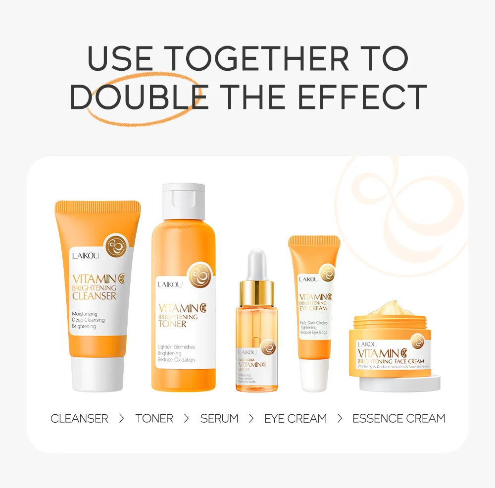 Vitamin C Korean Face Serum Set