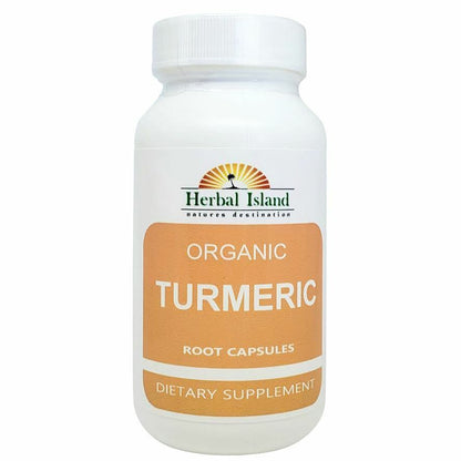 Organic Turmeric Root and Peppercorn Capsules 500Mg - Tumeric - Pepper