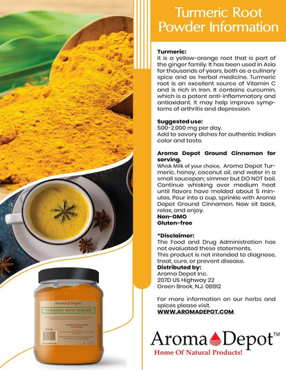 Tumeric Root Powder NON GMO Pure Curcuma Longa Raw Spice Cúrcuma Turmeric 100% Natural