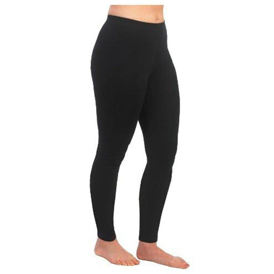 Maggie'S Organics Cotton Ankle Leggins X-Large Black 1 Pair Pack