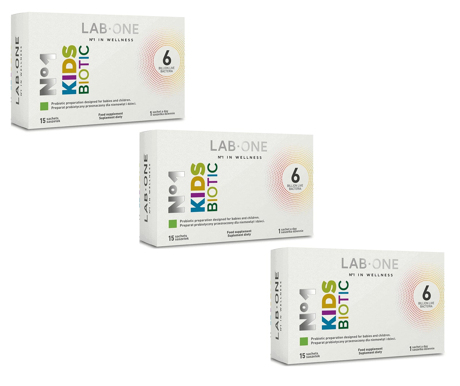 LAB ONE N°1 Kidsbiotic (Probiotic for Infants and Children)