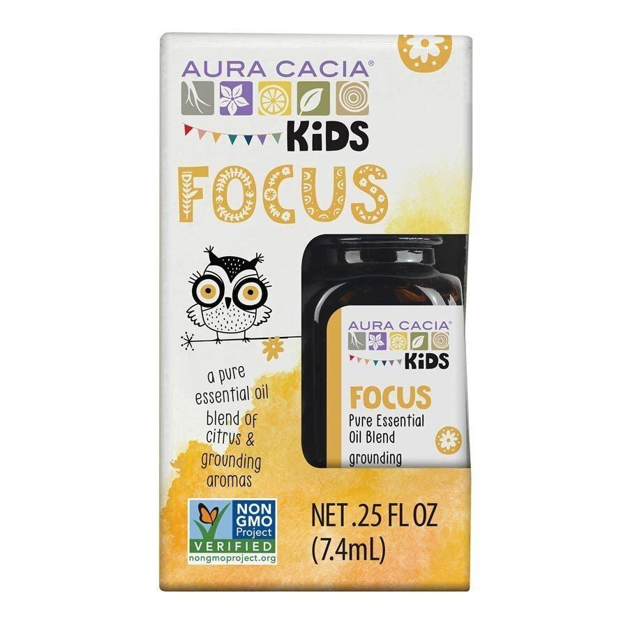 Aura Cacia Kids Essential Oil Blends Focus 0.25 Fl Oz Liquid