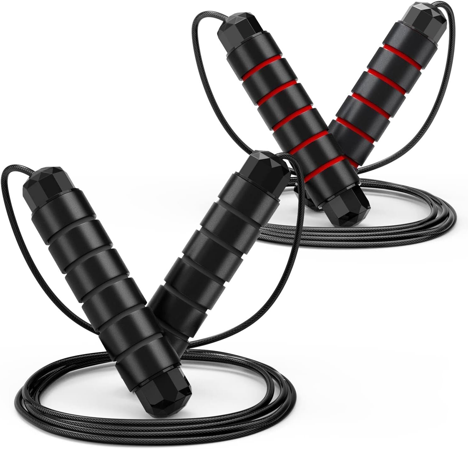 Jump Rope, Tangle-Free Rapid Speed Jumping Rope Cable with Ball Bearings for Wom