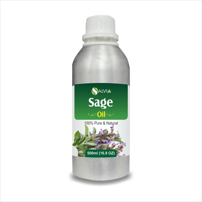 Sage (Salvia Officinalis) 100% Pure & Natural Essential Oil - [10Ml - 25 L]