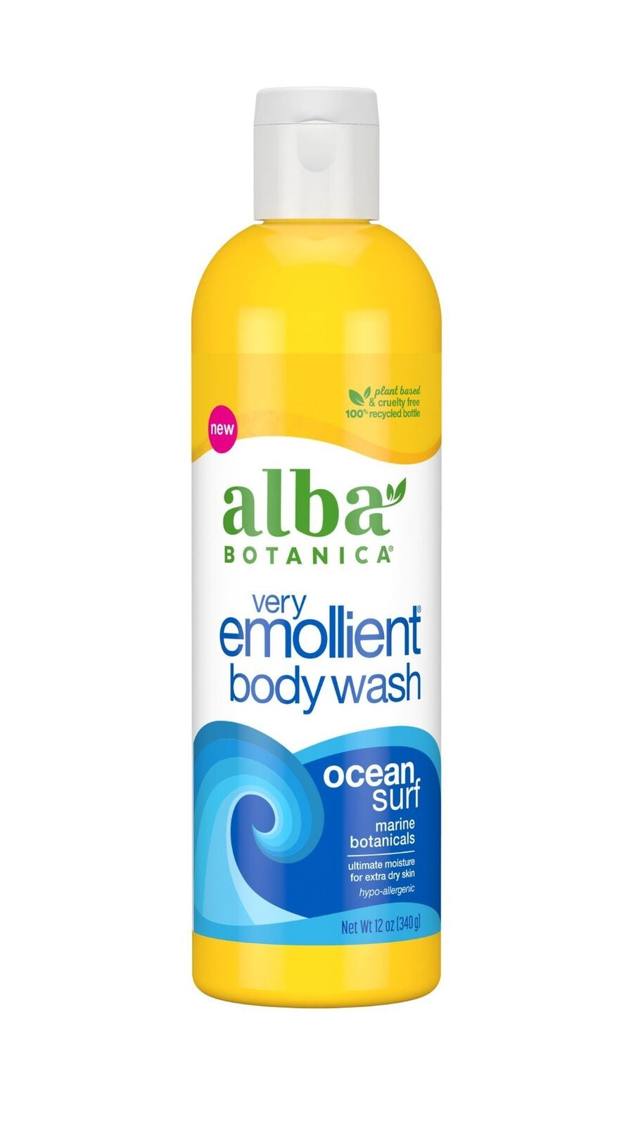 Alba Botanica Very Emollient Body Wash Ocean Surf 12 Oz Lotion