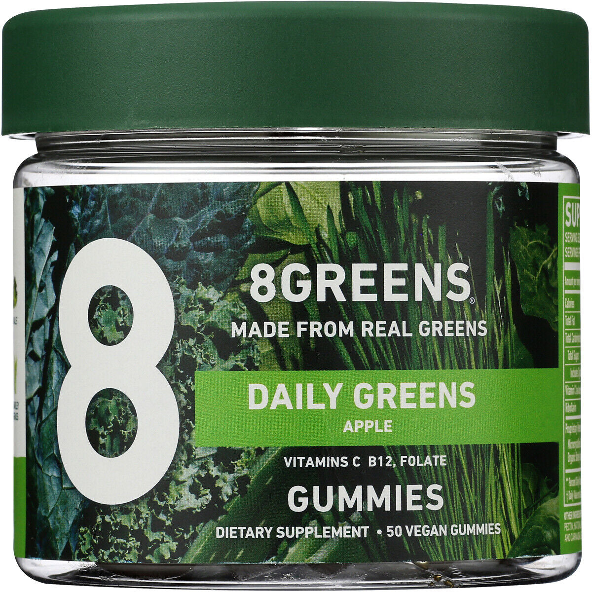 8Greens Daily Greens Apple 50 Gummies