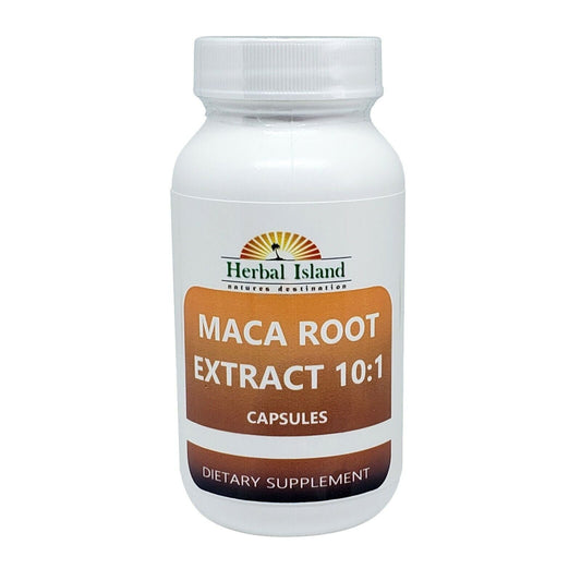 120 Maca Root Powder Extract 10:1 Capsules 500Mg Each with Free  