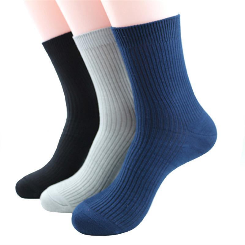 Organic Bamboo Socks 3 Pairs Unisex Knitted Odour Resistant Casual/Dress Socks