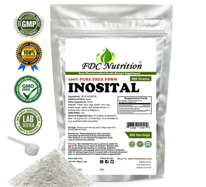 1.1Lb (500G) PURE INOSITOL POWDER PHARMACEUTICAL GRADE MOOD STRESS ANXIETY VEGAN