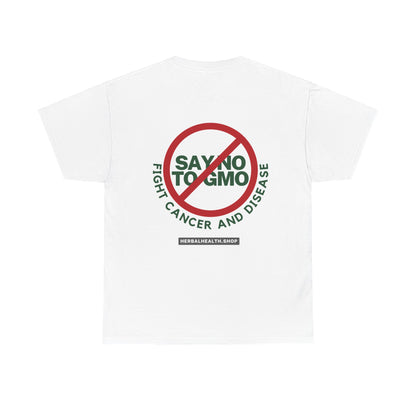 Cotton T-shirt Say No To GMO