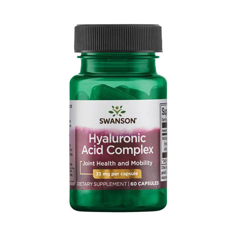 Hyaluronic Acid Complex 33Mg SWANSON Joint Health and Mobility 60 Capsules