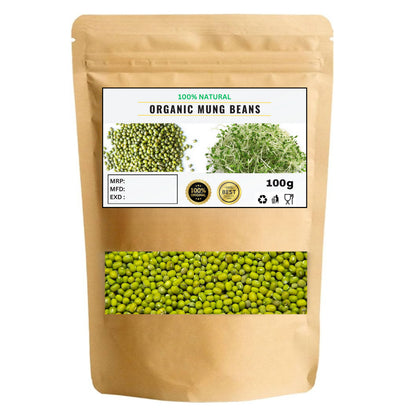 Organic Mung Beans - Sproutable, Non-Gmo, Kosher, Raw, Vegan, 100% Pure