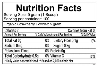 Strawberry Powder 1.1Lb (18Oz) Freeze Dried Vitamin C Antioxidant FDC Nutrition