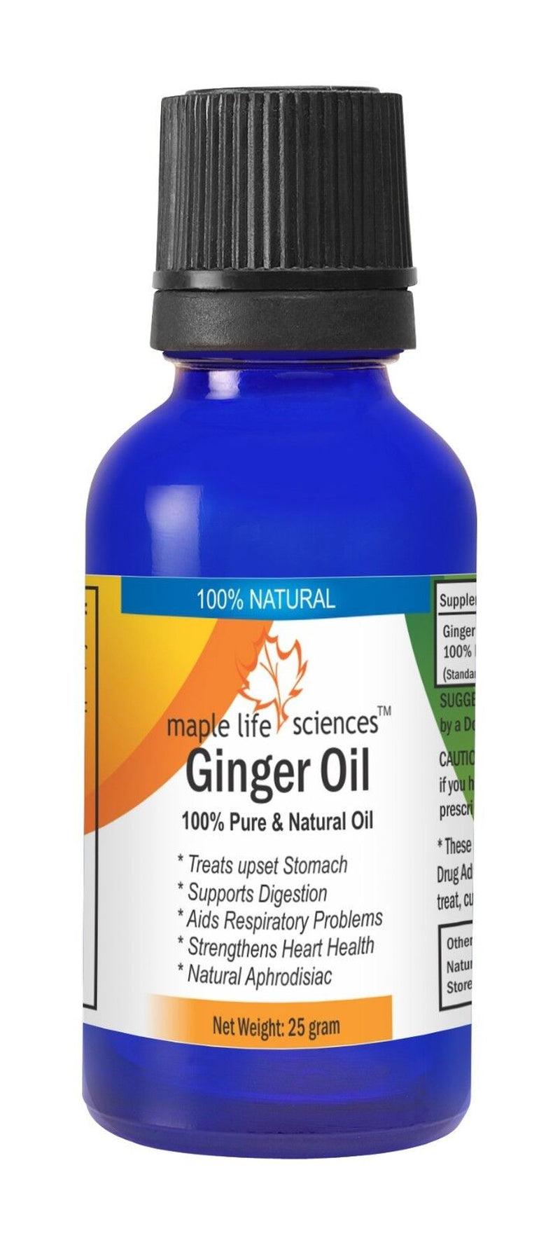 Ginger Oil 100% Pure & Natural Zingeberene Heart Health Aphrodisiac