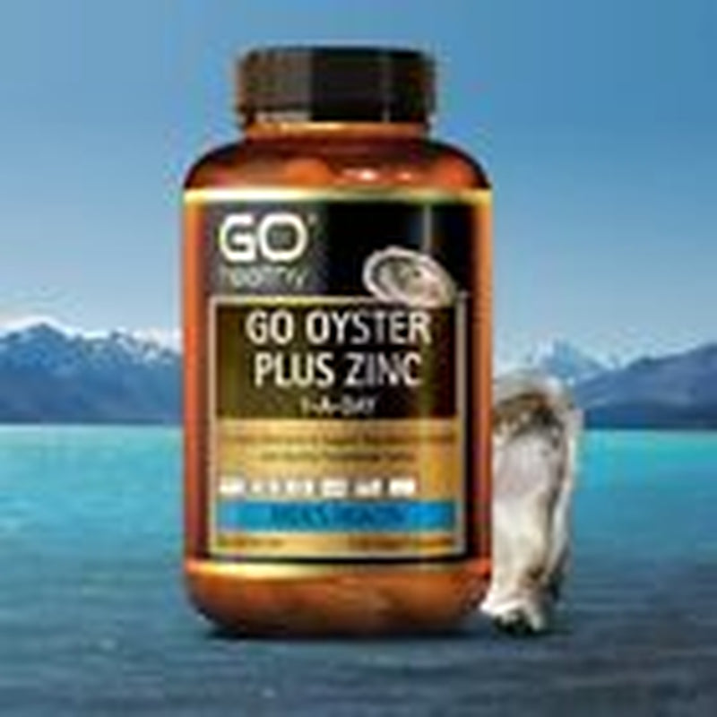 New GO Healthy Oyster plus Zinc 1-A-Day 120 Capsules Gohealthy