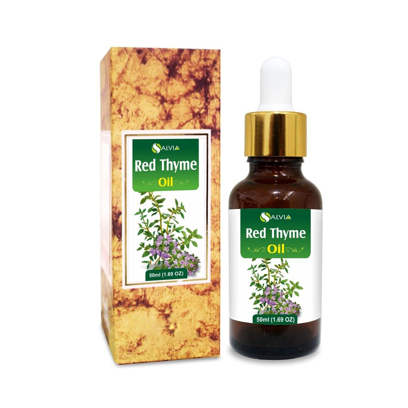 Red Thyme (Thymus Vulgaris) 100% Pure & Natural Essential Oil - [10Ml - 25 L].