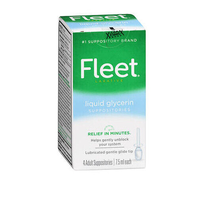 Fleet Liquid Glycerin Suppositories 7.5 Ml, Box of 4 Byfleet