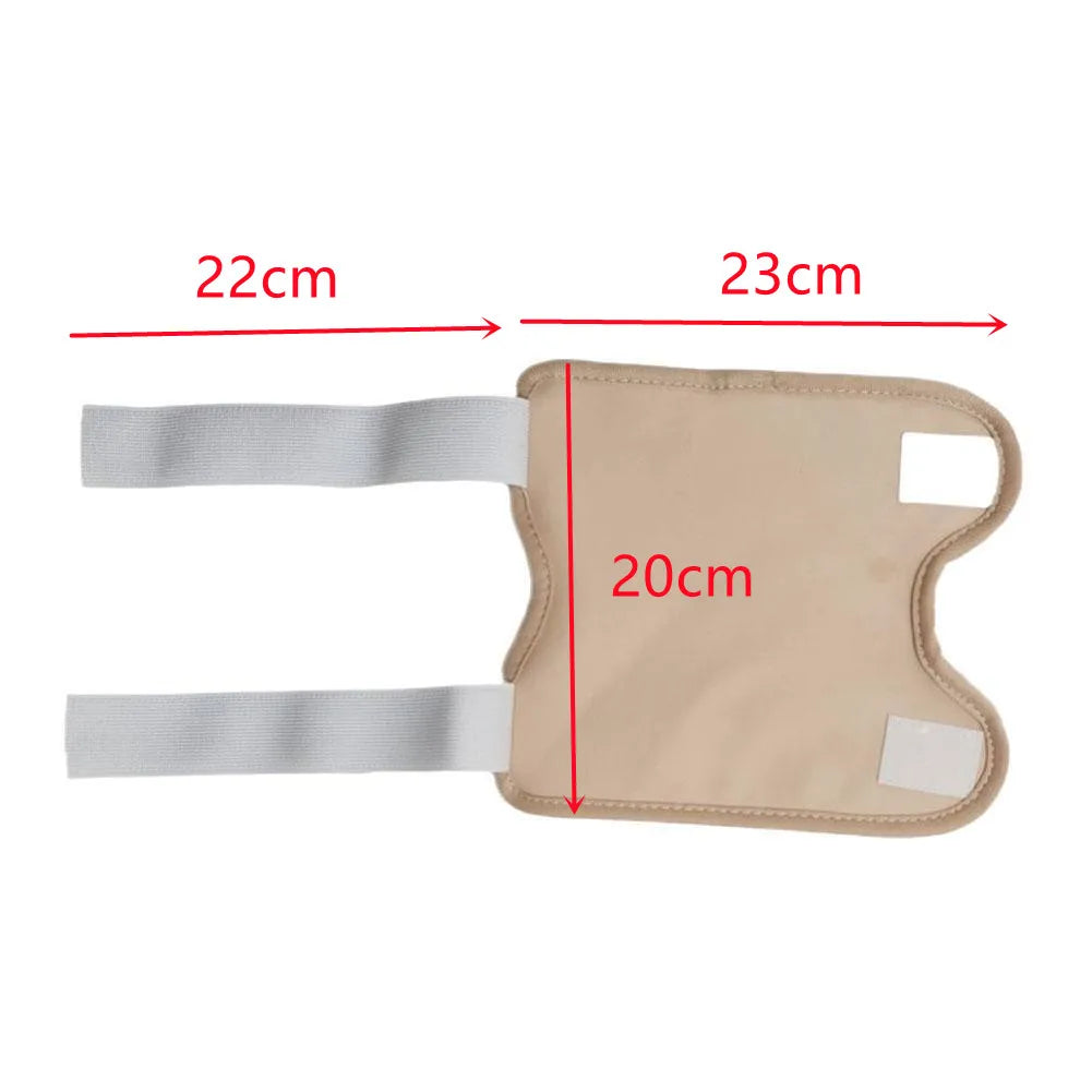 2Pcs Castor Oil Pack Wrap Leg and Joint Knee Castor Oil Packs Liver Detox Reusable Castor Oil Pack Kit Strap Improve Circulation