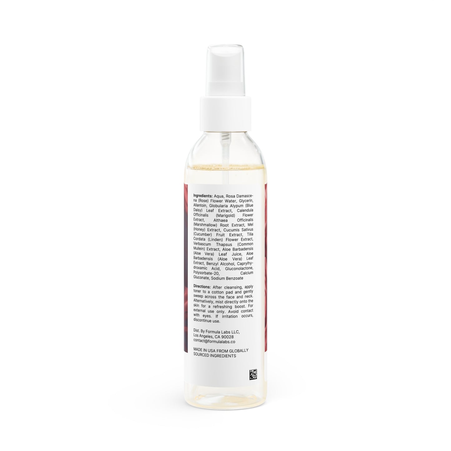 Rose Water Toner, 6oz