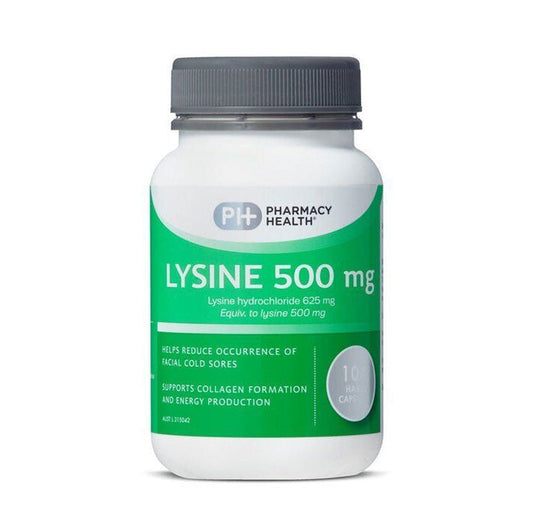  Health LYSINE 500MG 100 CAPSULES