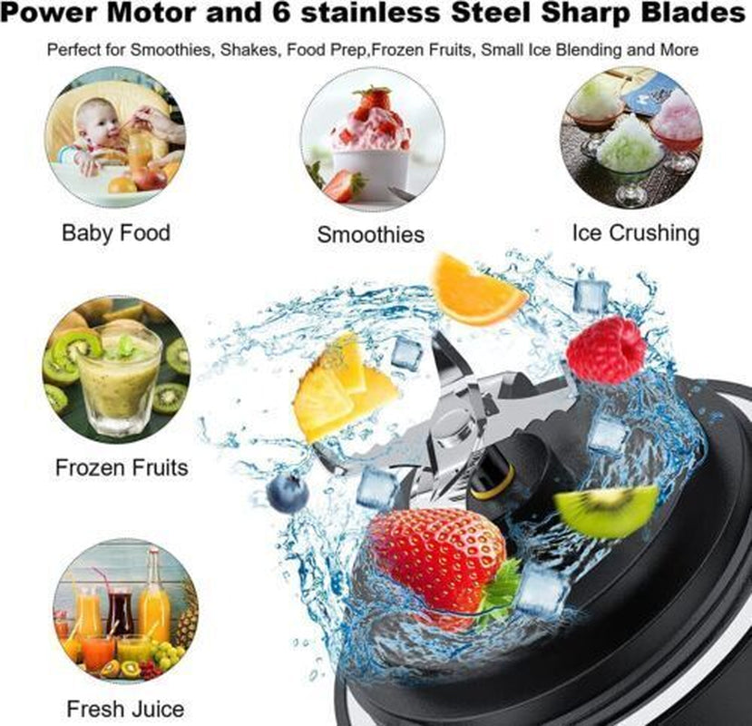 Personal Blender Smoothie Juice Shakes Mixer Portable Bottle 600ML Bpa-Free New