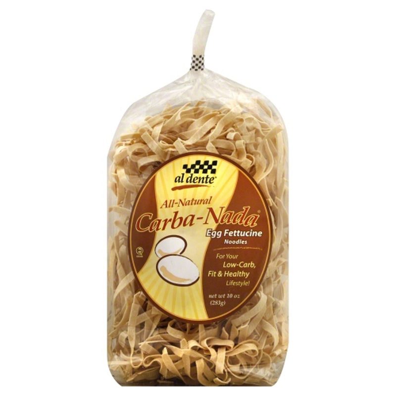 Carba Nada Egg Fettucine Pasta 10 Oz by Al Dente