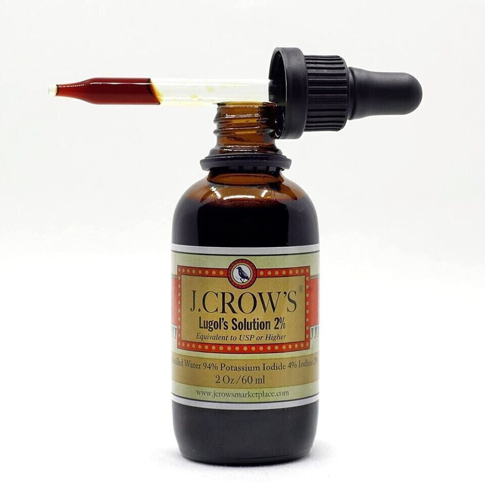 J.CROW'S® Lugol'S Solution of Iodine 2% 2Oz Single Bottle