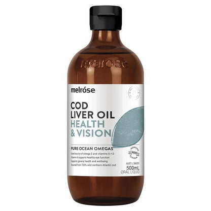 Melrose Omega Cod Liver Oil Health & Vision 500Ml