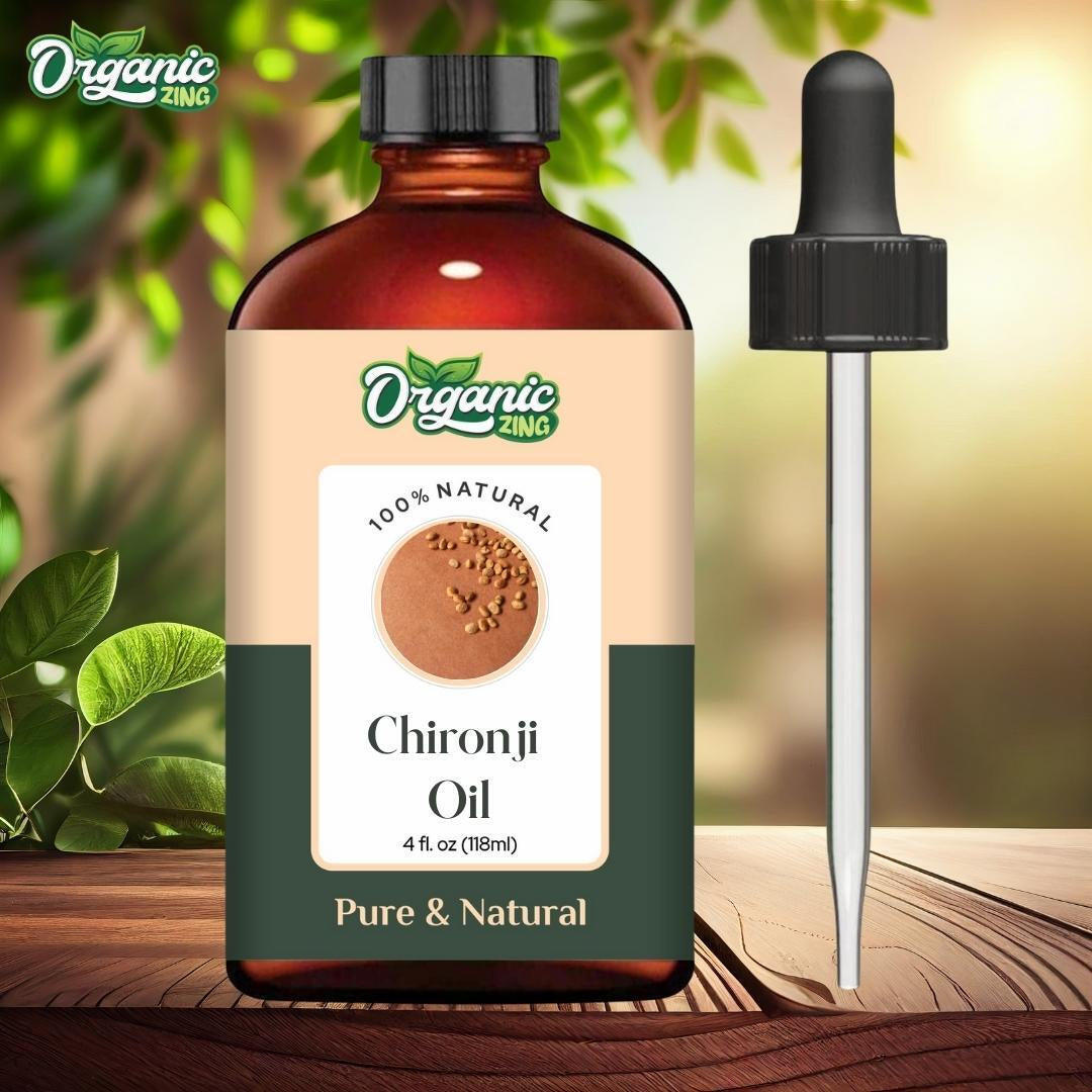 Organic Chironji 100% Pure & Natural Carrier Oil - {118Ml / 3.99 Fl OZ}