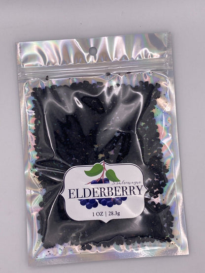 Elderberry Dried Whole Sambucus Nigra Organic  Berries Natural 28.3G Bag