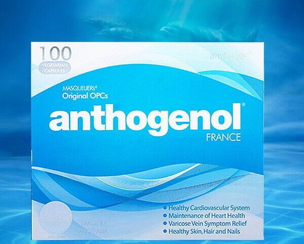 New Anthogenol 100 Vegetarian Capsules with MASQUELIER’S Original Opcs