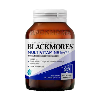 Blackmores Multivitamin for 50+ Sustained Release 60 Tablets