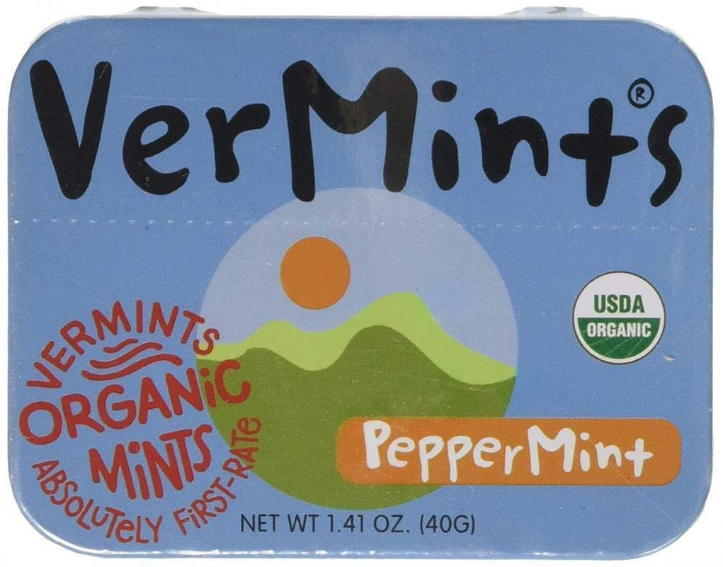 Vermints Organic Cinnamon Mints, 1.41Oz Tins (Pack of 6)