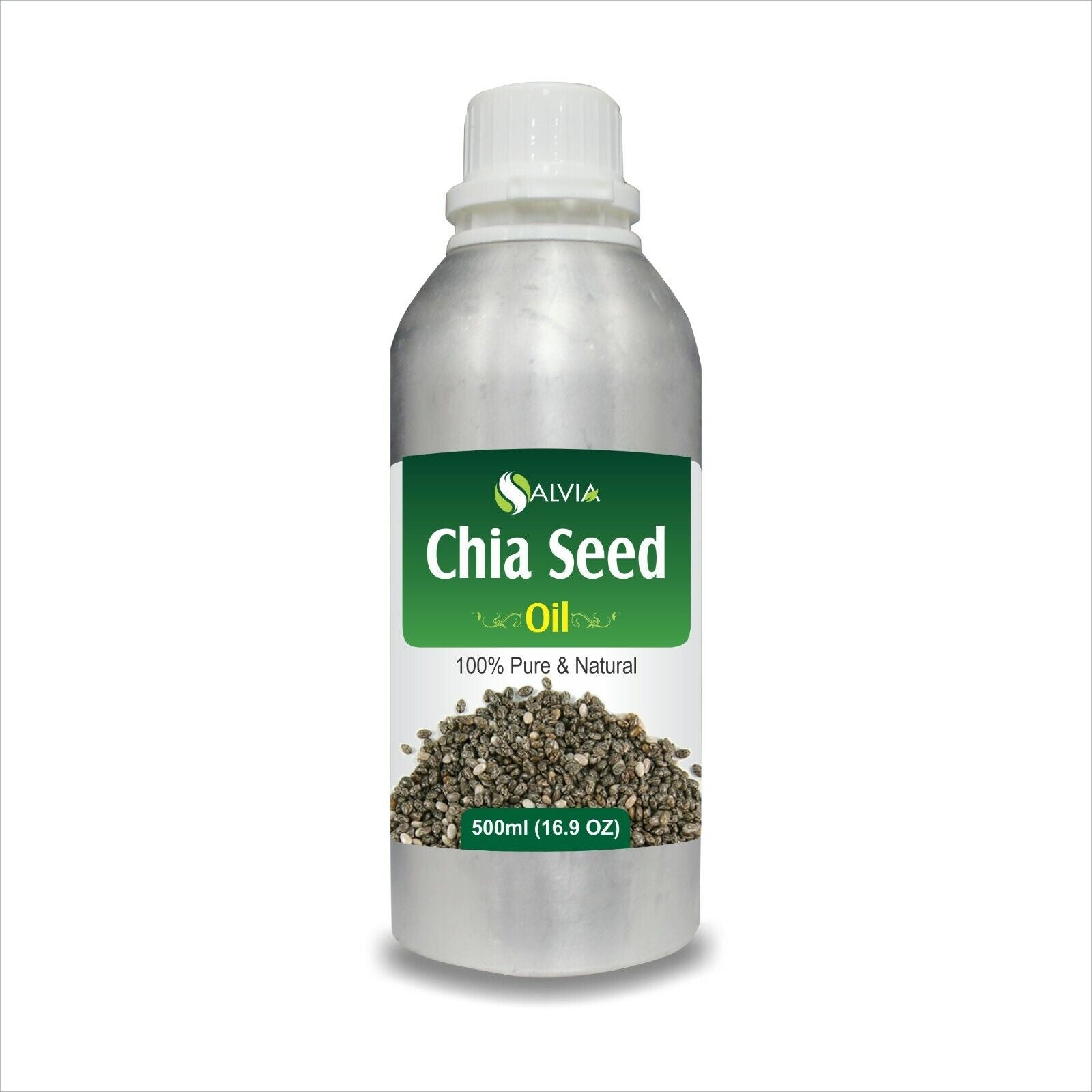 Chia Seed (Salvia Hispanica) 100% Pure & Natural Carrier Oil - [10Ml - 25 L]