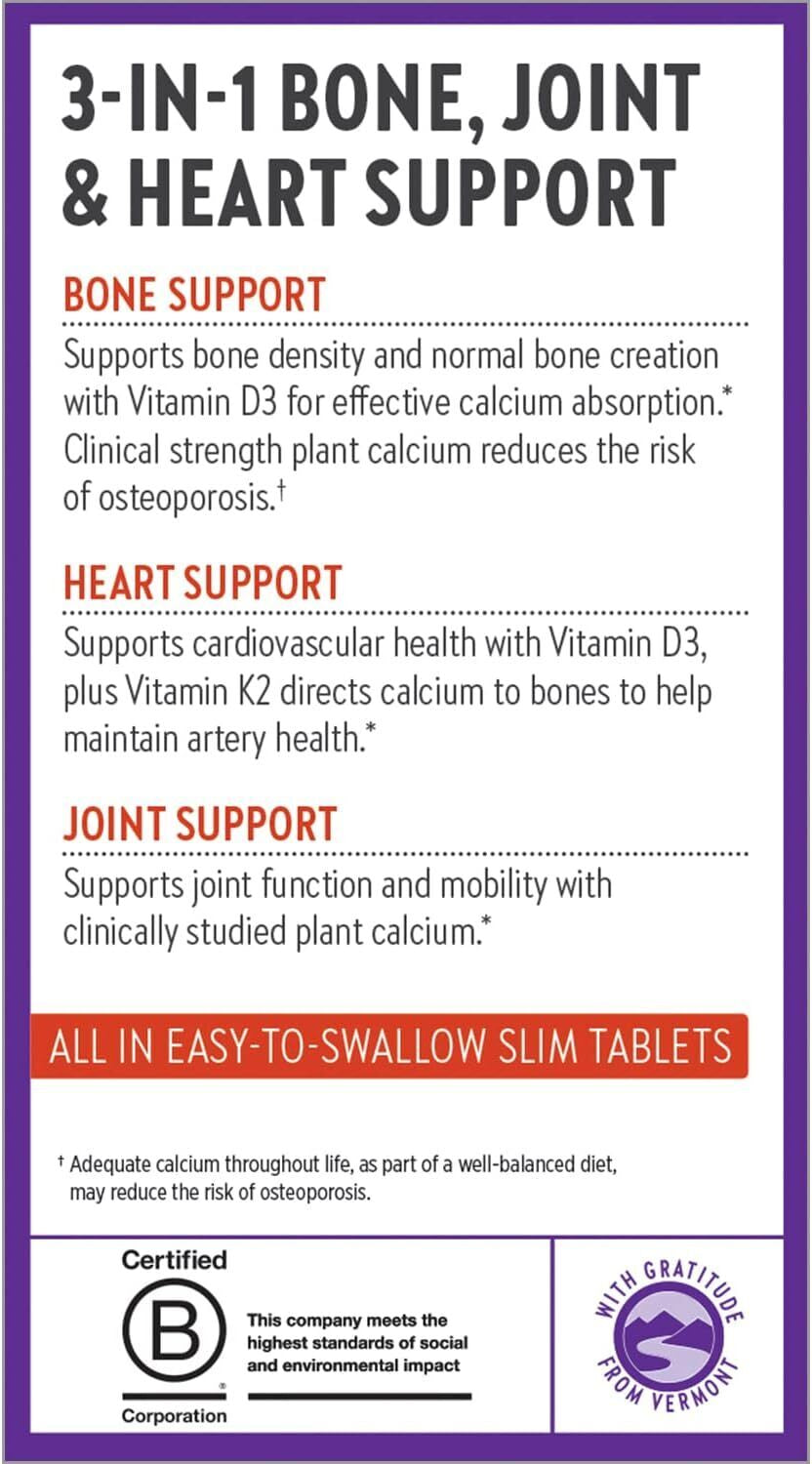 New Chapter Calcium Supplement - Bone Strength Organic Red Marine Algae Calcium