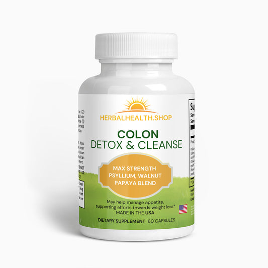 Colon Cleanse Detox (Psyllium, Slippery Elm, Black Walnuts, Acai detox)