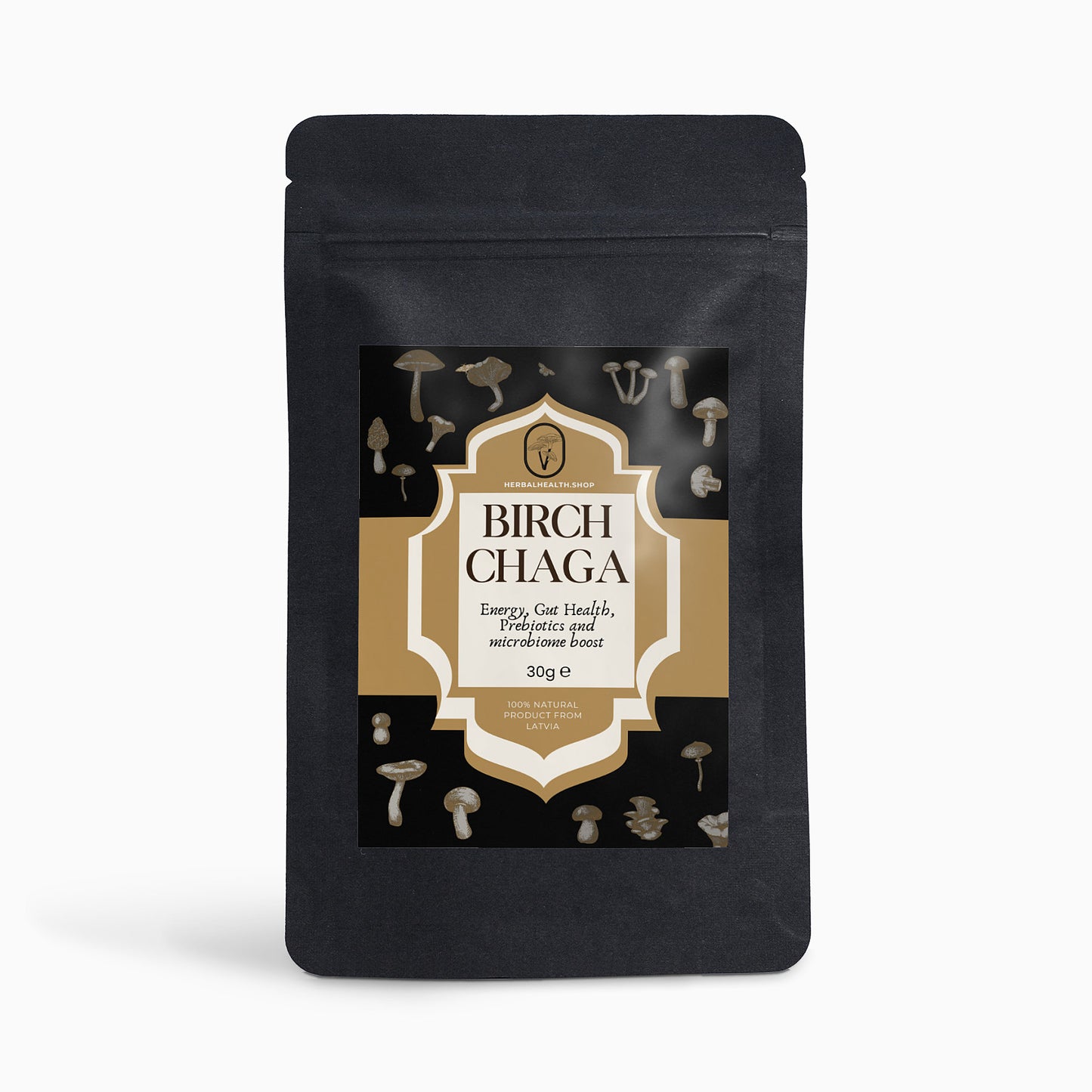 Birch Chaga, Microbiome Gut Prebiotic and Humic Acid Powder