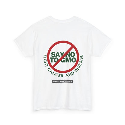 Cotton T-shirt Say No To GMO