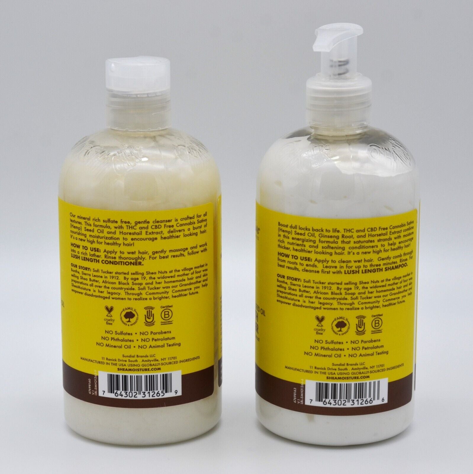 Shea Moisture LUSH LENGTH Shampoo and Conditioner Set