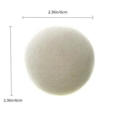 Reusable Wool Dryer Balls Natural Fabric Softener 6Cm New Zealand Wool