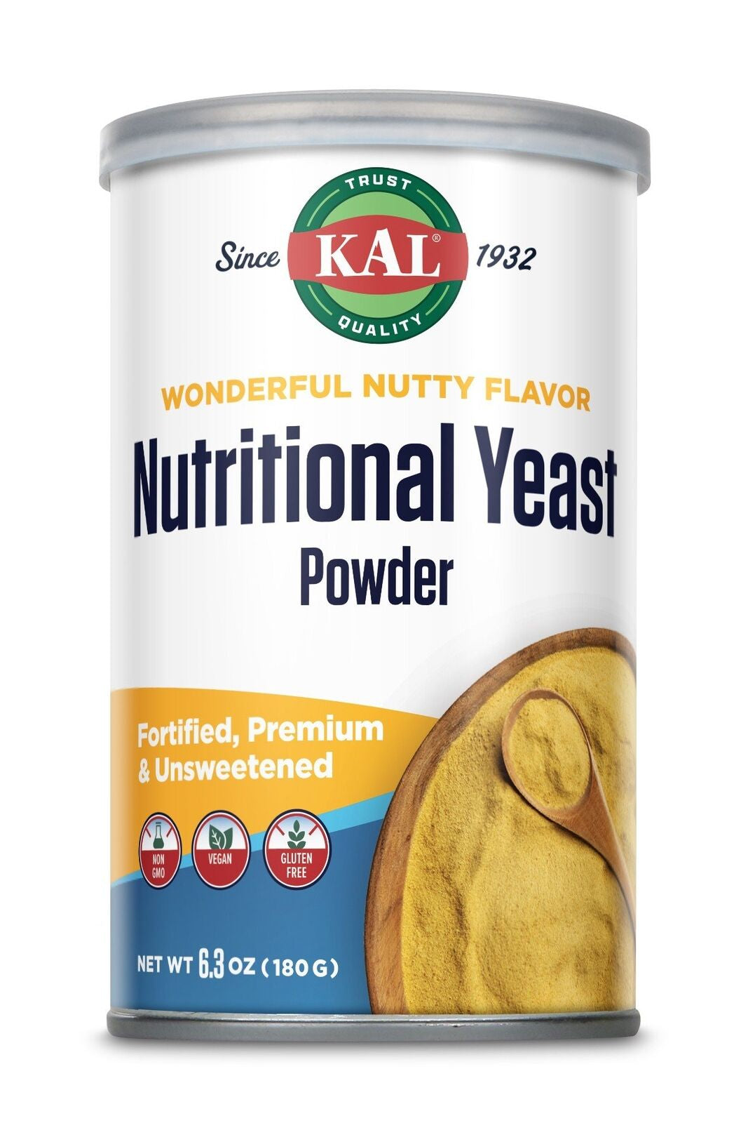 Kal Nutritional Yeast Powder Unflovored 6.3 Oz Powder