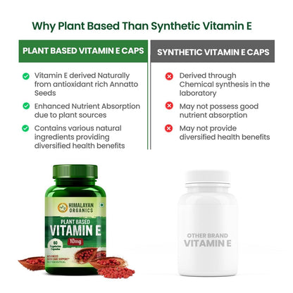 60 Capsulesplant Based Vitamin E Capsules Non GMO Sunflower Oil Aloevera