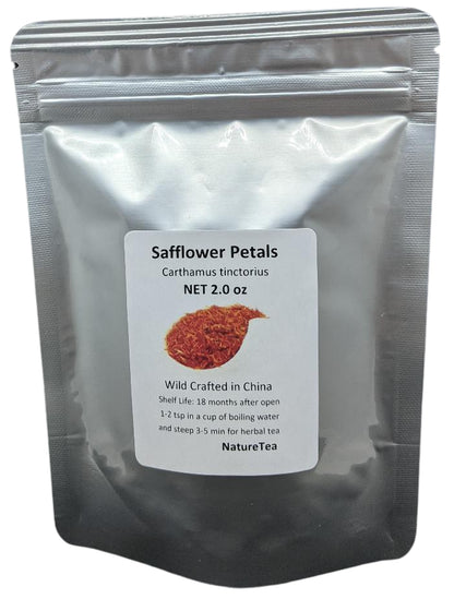 Safflower - 홍화(紅花) - Carthamus Tinctorius Loose Flower Petals from 100% Nature,