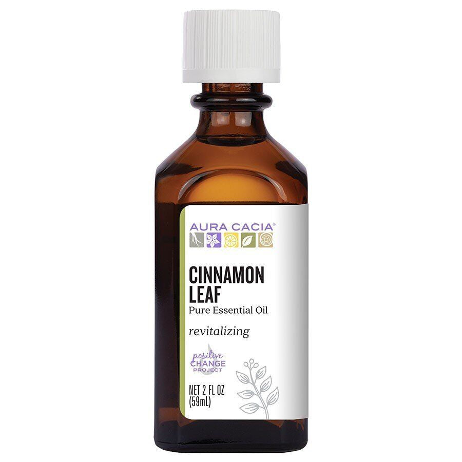 Aura Cacia Cinnamon Leaf Essential Oil 2 Fl Oz Liquid