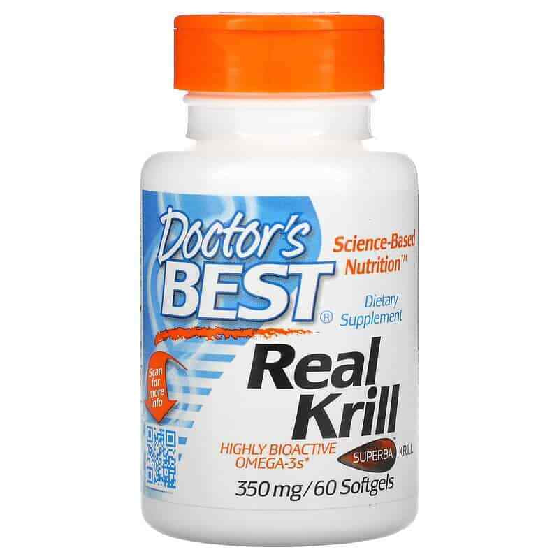 Doctor'S Best Real Krill 350Mg (Krill Oil) 60 Softgels