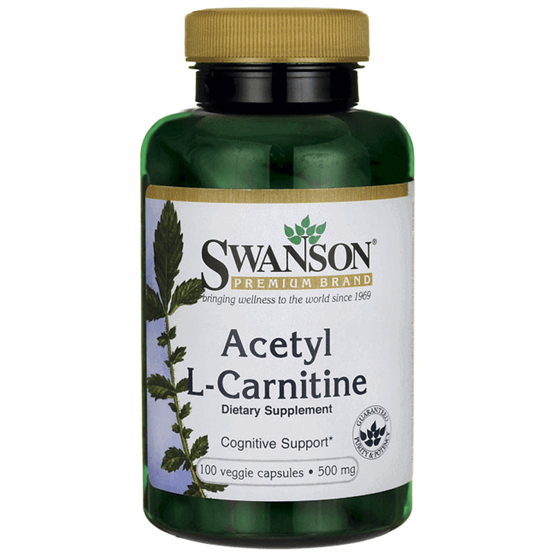 SWANSON ALC (Acetyl L-Carnitine) 500Mg 100 Veggie Caps