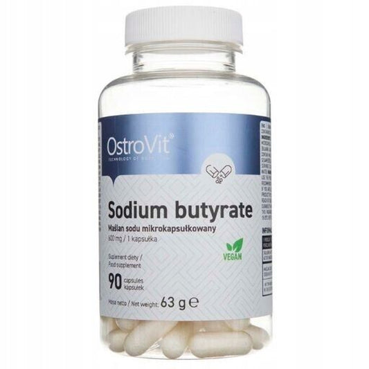 OSTROVIT SODIUM BUTYRATE 90 CAPSULES 600Mg Butyric Acid Vege