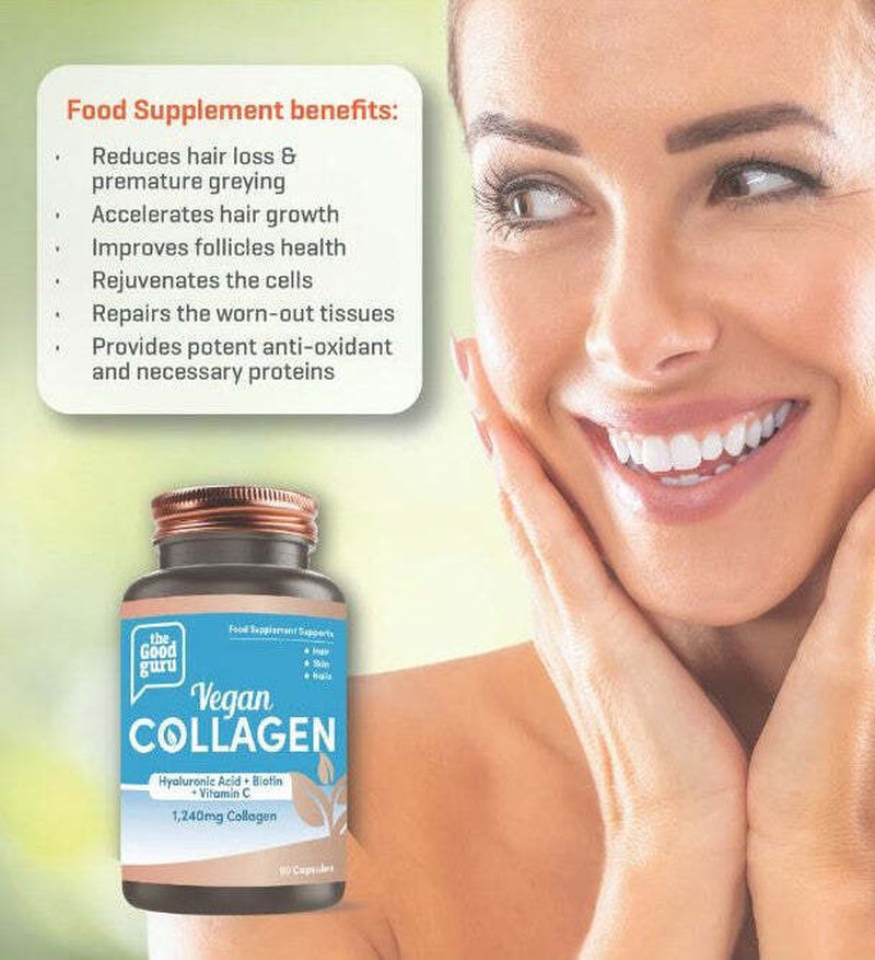 The Good Guru VEGAN COLLAGEN - Hyaluronic Acid, Biotin & Vitamin C